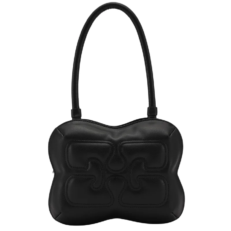 Butterfly Top Handle Bag (Black)