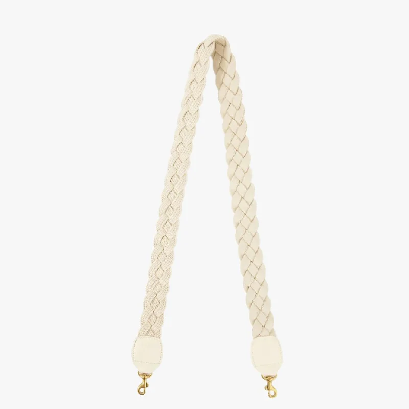 Crossbody Braided Rope Shoulder Strap (Cream)