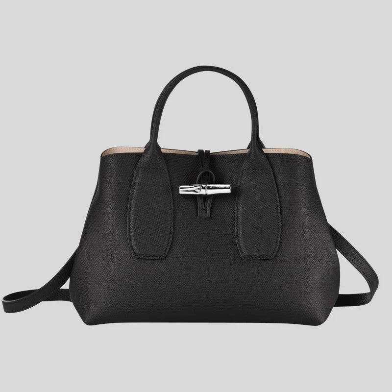 LONGCHAMP Roseau M Handbag Black RS-10058HPN