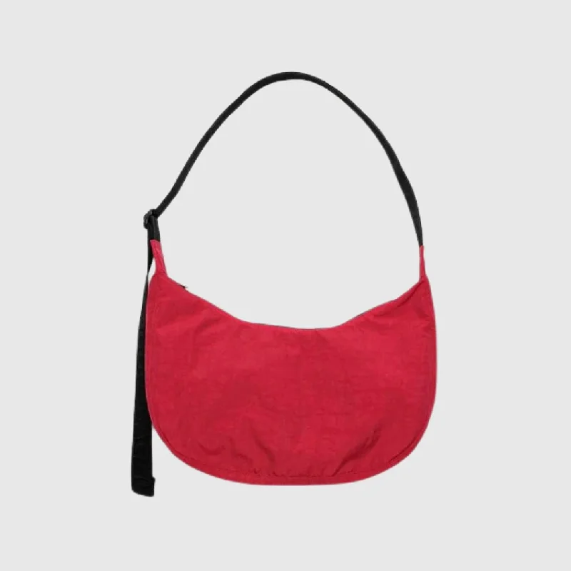 Medium Nylon Crescent Bag (Candy Apple)