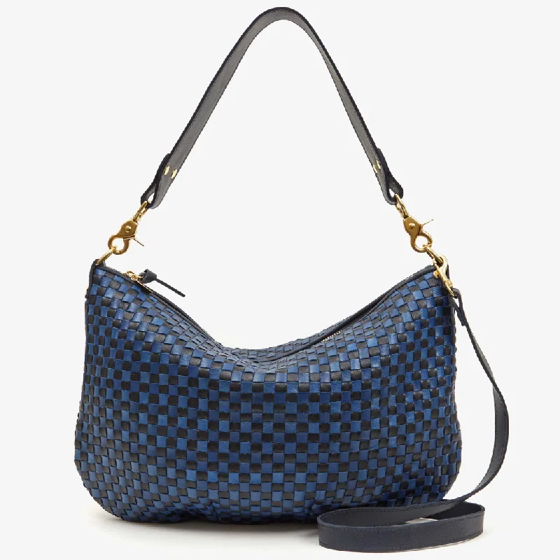 Moyen Messenger (Woven Checker Dark Blue)