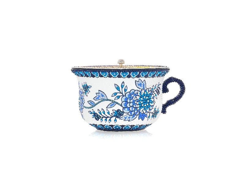 Teacup Tranquiliin-Tea in White & Blue