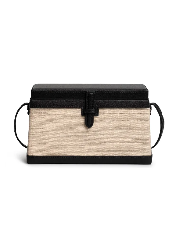 The Square Trunk in Nappa and Woven Fique