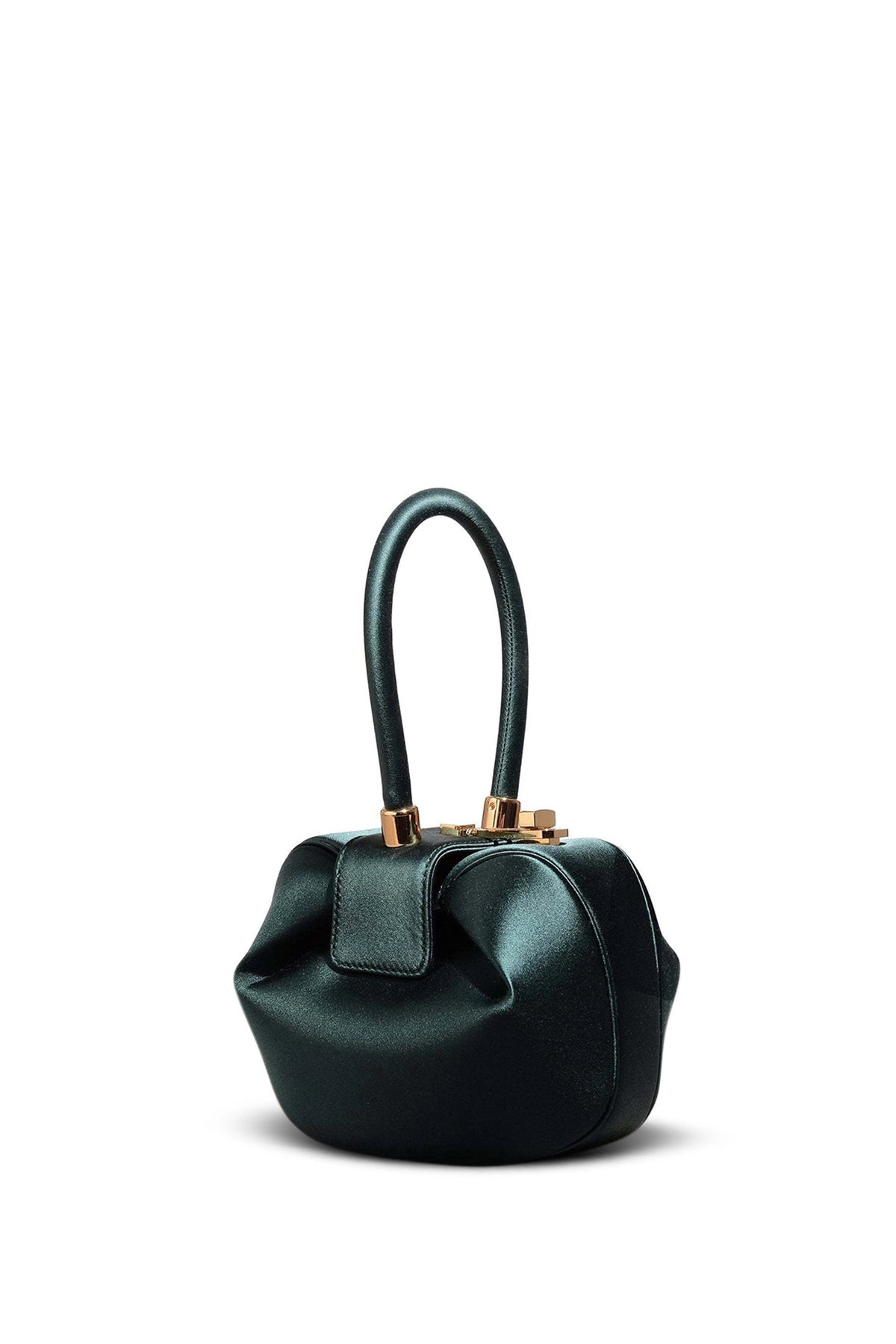 Demi Bag in Emerald Satin