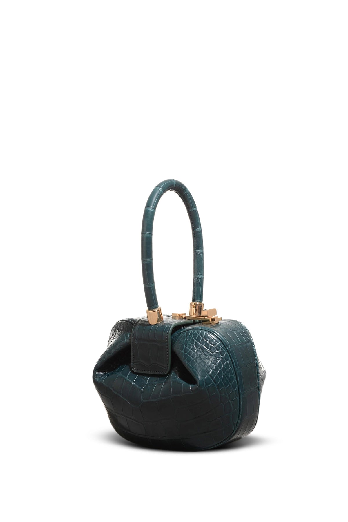 Demi Bag in Green Crocodile Leather