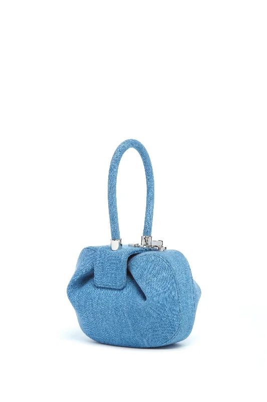 Demi Bag in Light Blue Recycled Cotton Linen Denim