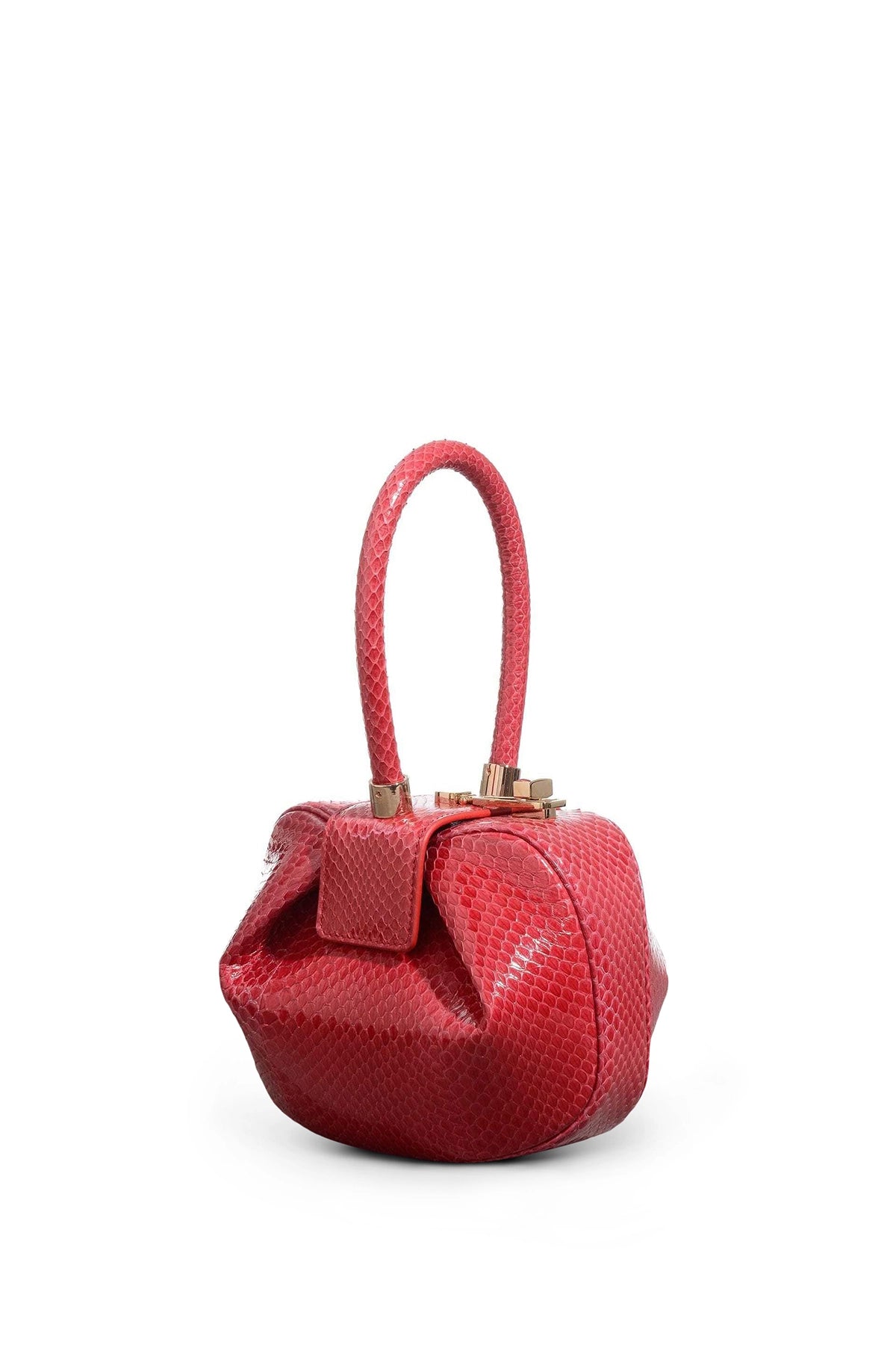 Demi Bag in Red Snakeskin