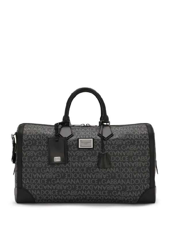 Dolce & Gabbana coated jacquard holdall