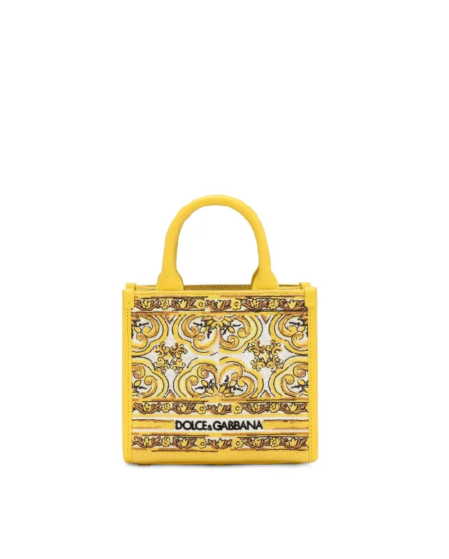 Dolce & Gabbana Mini DG Daily shopper with majolica embroidery