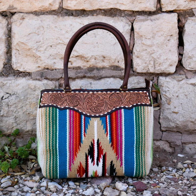 Guadalupe Tooled Oversized Saddle Bag*