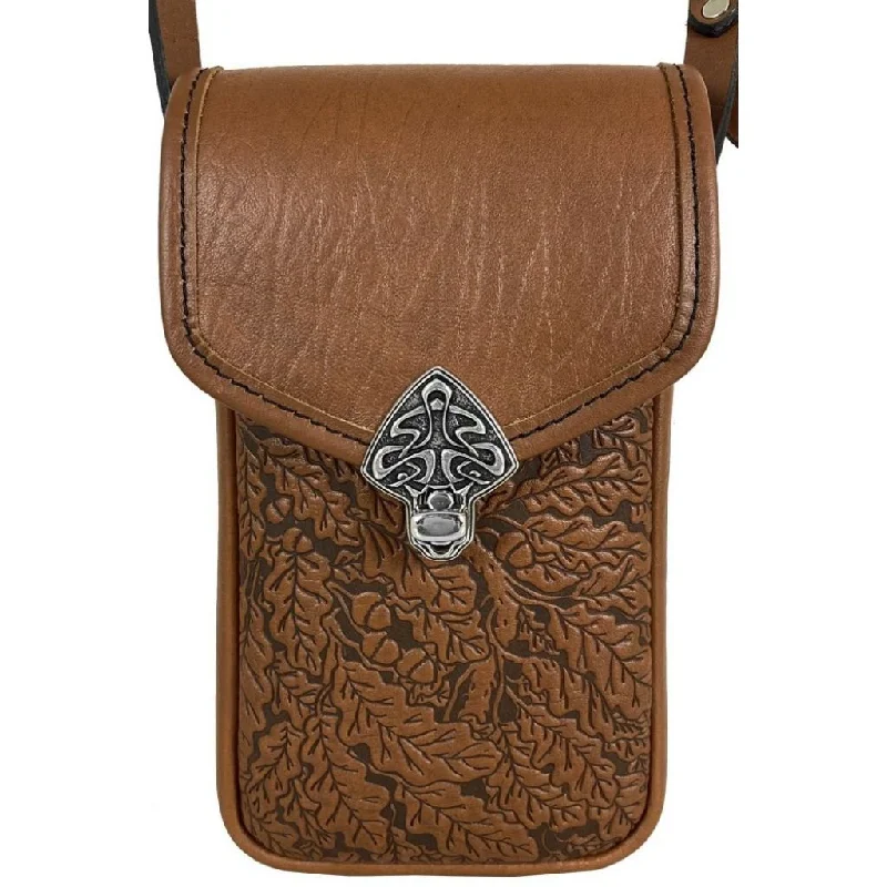 Molly Cell Phone Handbag, Oak Leaves