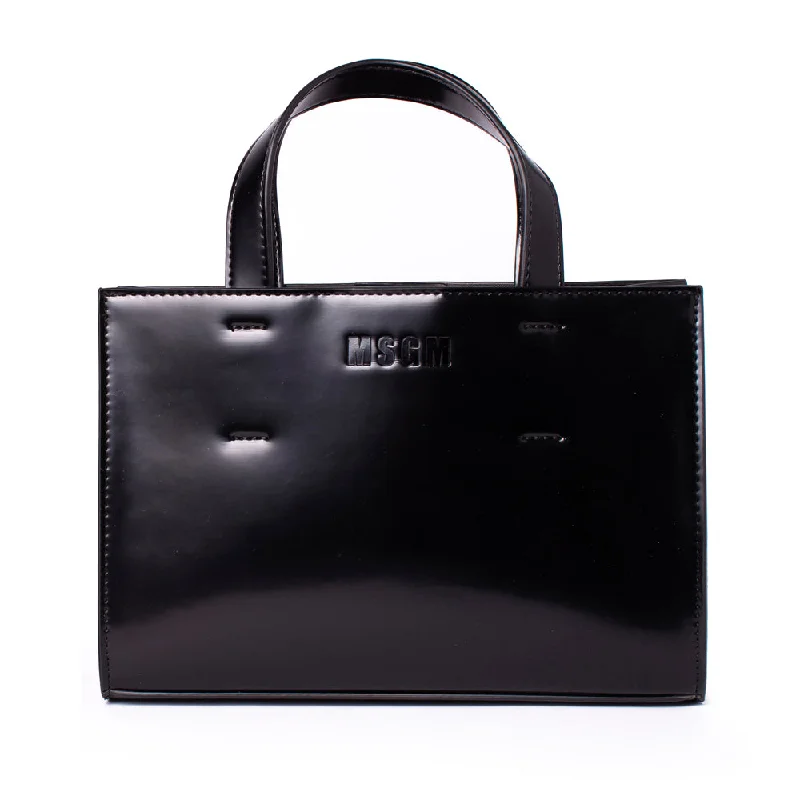 Women's Msgm Borsa Donna Tote Black